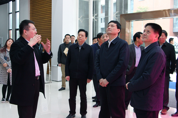 肖亚庆主任(前排右二)一行在先控中心调研_副本